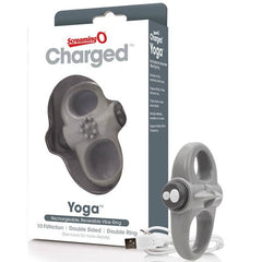 SCREAMING O - ANILLO VIBRADOR PARA EL PENE YOGA RECARGABLE GRIS