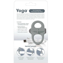 SCREAMING O - ANILLO VIBRADOR PARA EL PENE YOGA RECARGABLE GRIS