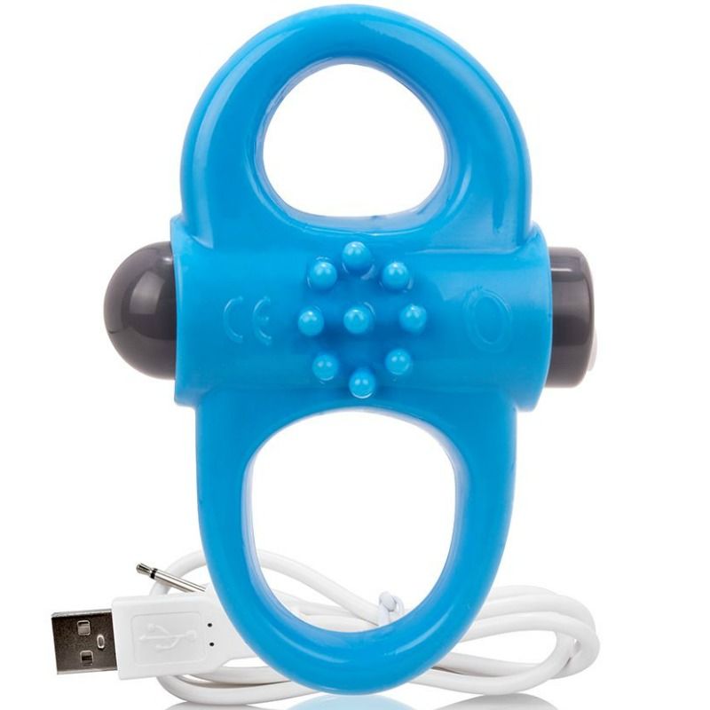 SCREAMING O - ANILLO VIBRADOR PARA EL PENE RECARGABLE YOGA AZUL