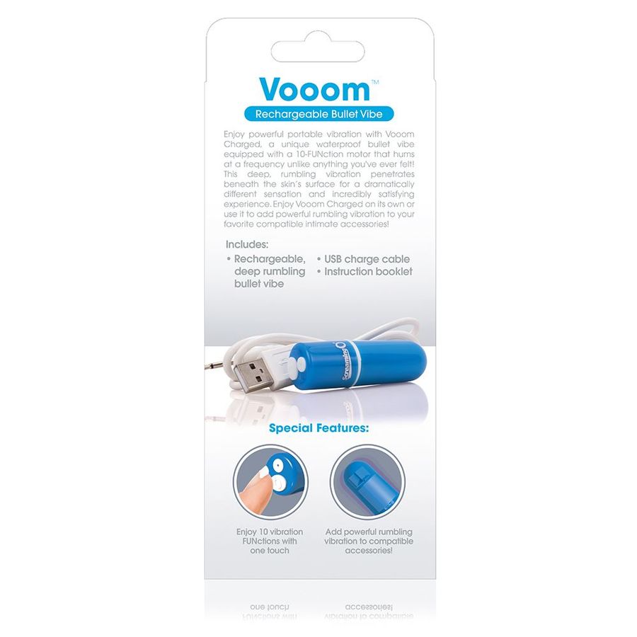 SCREAMING O - BALA VIBREURA RECHARGEABLE VOOOM BLEU