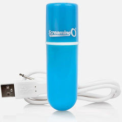 SCREAMING O - VIBRADOR RECARGABLE BALA VOOOM AZUL