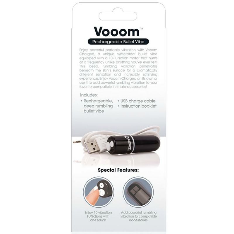 SCREAMING O - BALA VIBREURA RECHARGEABLE VOOOM NOIR