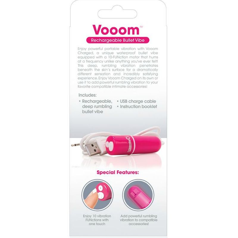 SCREAMING O - BALA VIBREURA RECARGABLE VOOOM ROSA