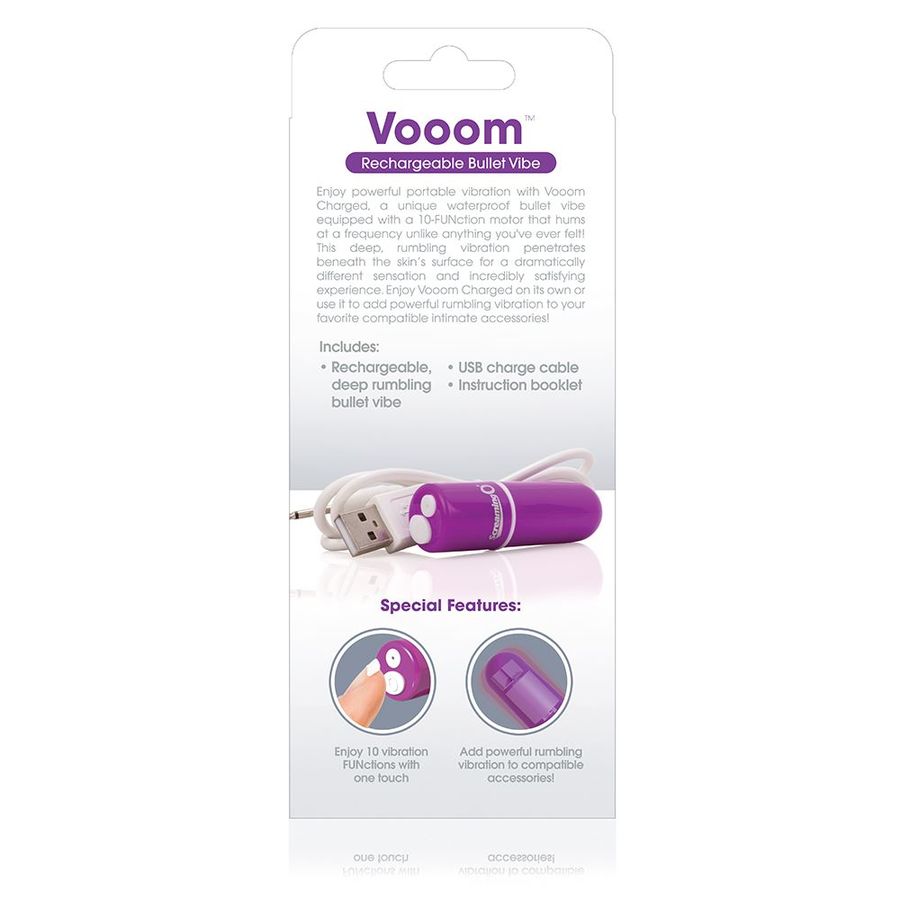 SCREAMING O - BALA VIBREURA RECHARGEABLE VOOOM VIOLET