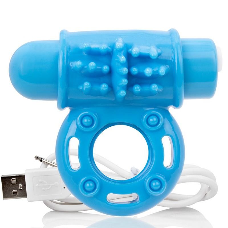 SCREAMING O - ANNEAU PÉNIEN VIBREUR WOW RECHARGEABLE BLEU