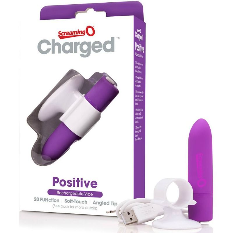 SCREAMING O - RECHARGEABLE MASSAGER POSITIVE PURPLE