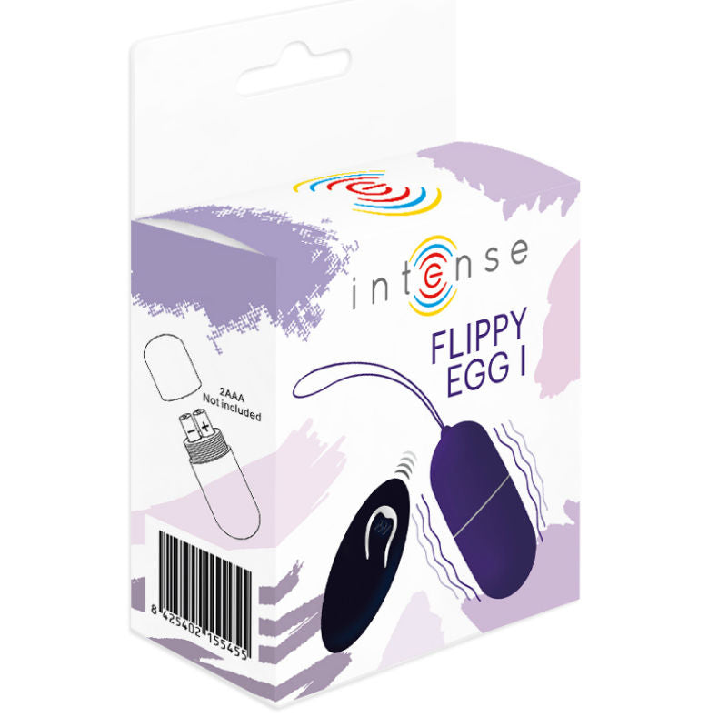 INTENSE - FLIPPY I HUEVO VIBRADOR CON MANDO A DISTANCIA MORADO