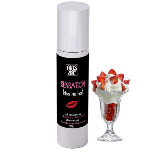 EROS-ART - SENSATTION LUBRIFIANT NATUREL FRAISES  LA CRÈME 50 ML