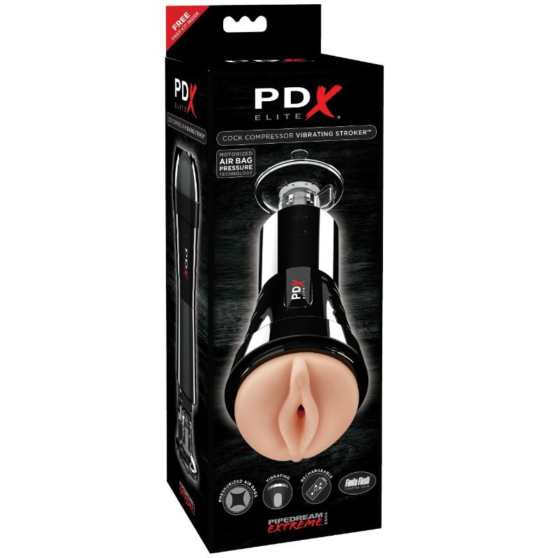 PDX ELITE - VIBRATING STROKER FOR COCK COMPRESSOR