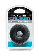 MARCA PERFECT FIT - ANILLO CRUISER EN SILASKIN NEGRO FAT BOY