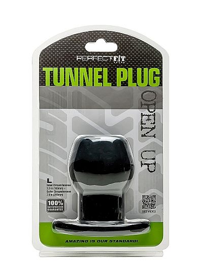 MARCA PERFECT FIT - TAPÓN DE TÚNEL DE CULO SILICONA NEGRO L