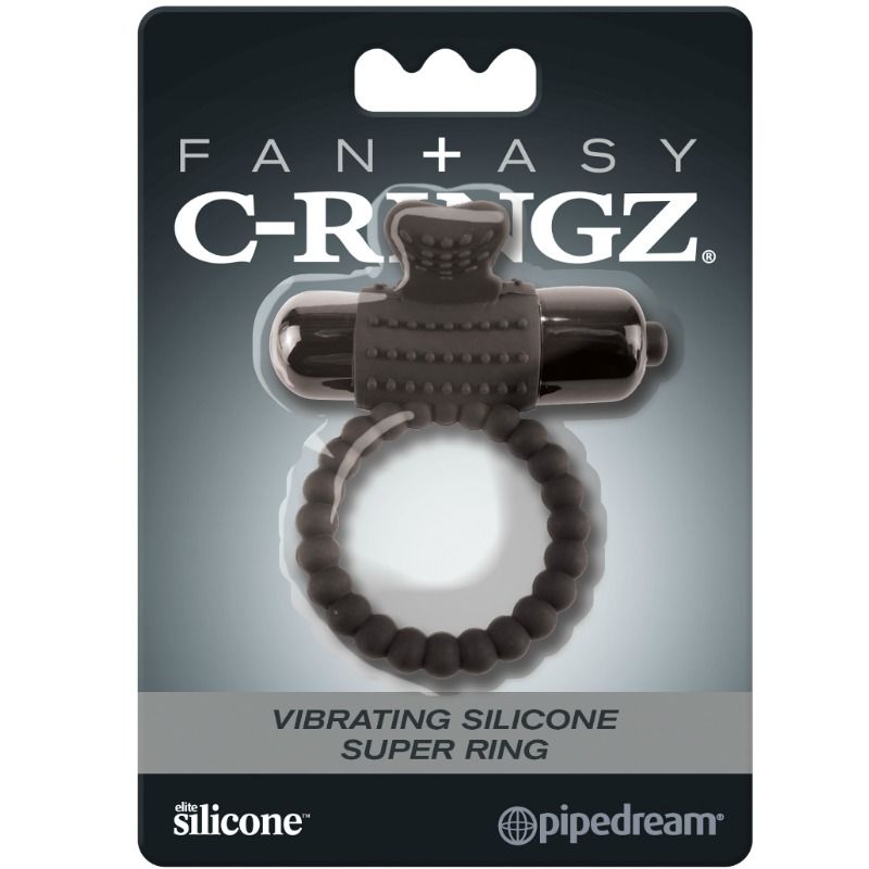 FANTASY C-RINGZ - FANTASY C-RING ANILLO VIBRADOR DE SILICONA NEGRO