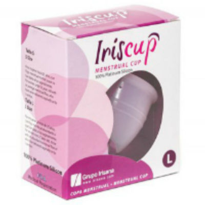 IRISCUP - LARGE PINK CUP OF THE MONTH + FREE STERILIZER BAG