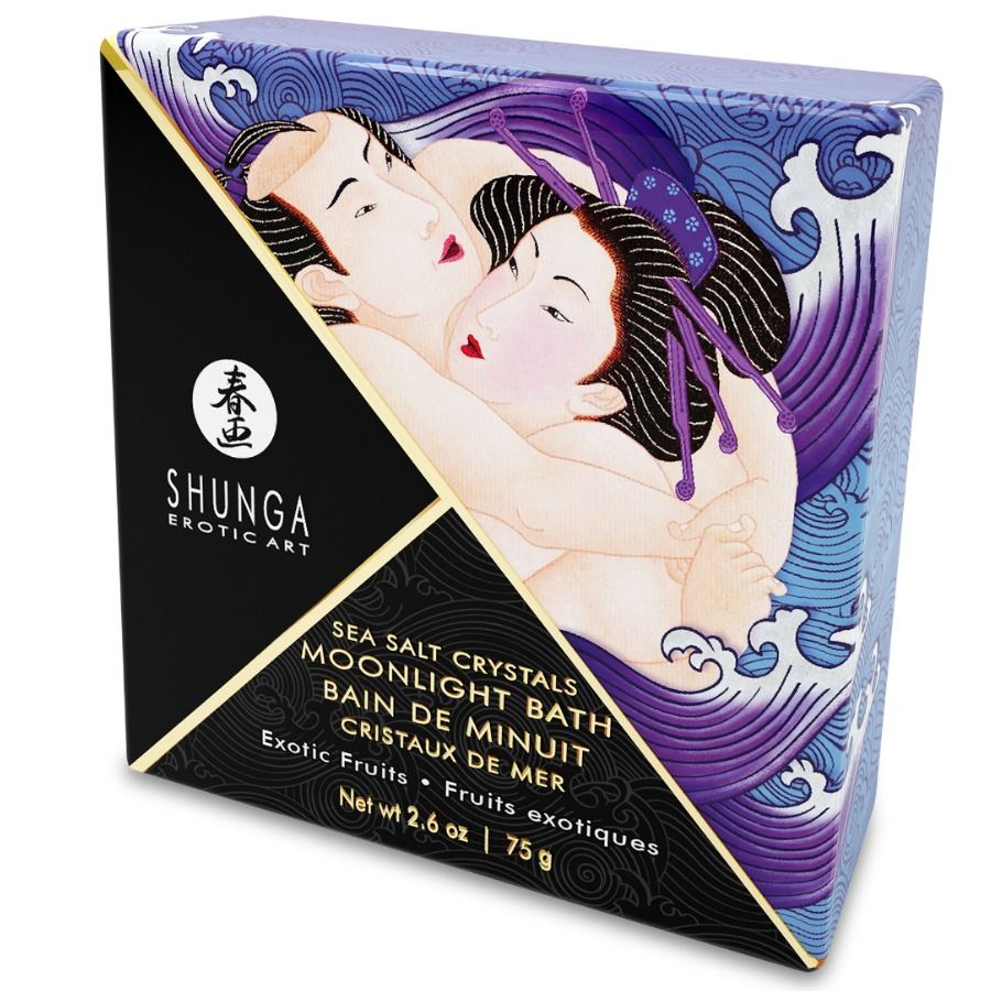 SHUNGA - EXOTIC VIOLET FLAVOURED BATH SALTS 75 GR