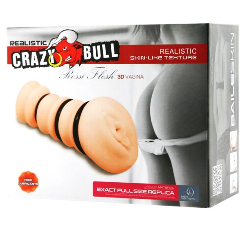 CRAZY BULL - MASTURBADOR CON ANILLOS VAGINA MODELO 2