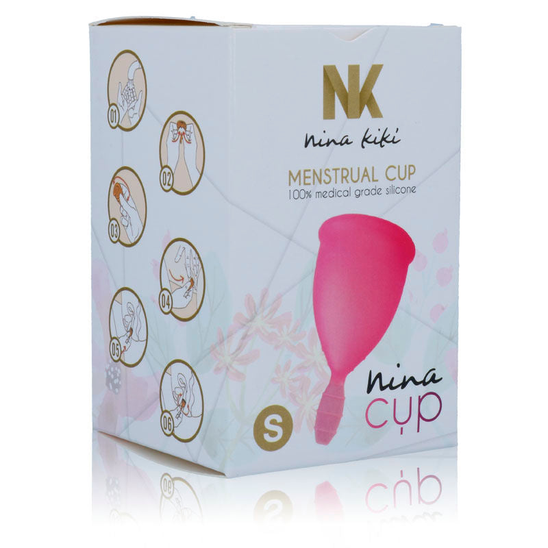 NINA KIKÍ - PINK MENSTRUAL CUP - SIZE S