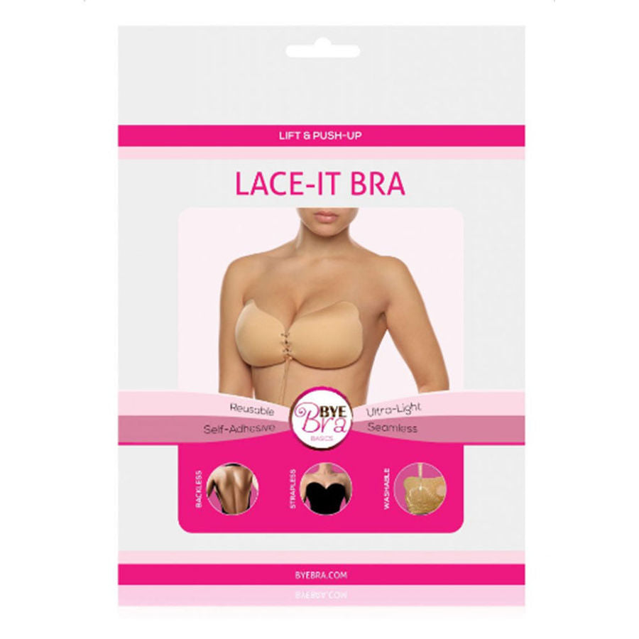 BYE-BRA - LACE-IT PUSH-UP REINFORCEMENT BLACK CUP