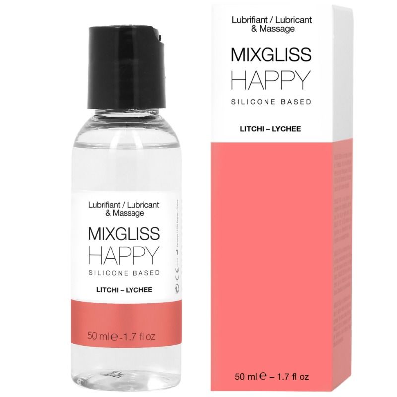 MIXGLISS - LUBRIFIANT SILICONE HAPPY LITCHI 50 ML