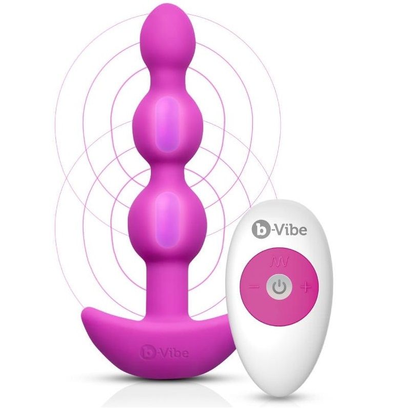 B-VIBE - ANAL TRIPLET CONTROL REMOTO BOLAS ROSAS