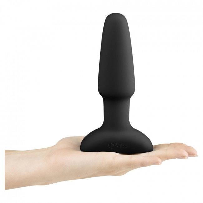 B-VIBE - PLUG ANAL CON CONTROL REMOTO RIMMING 2 NEGRO