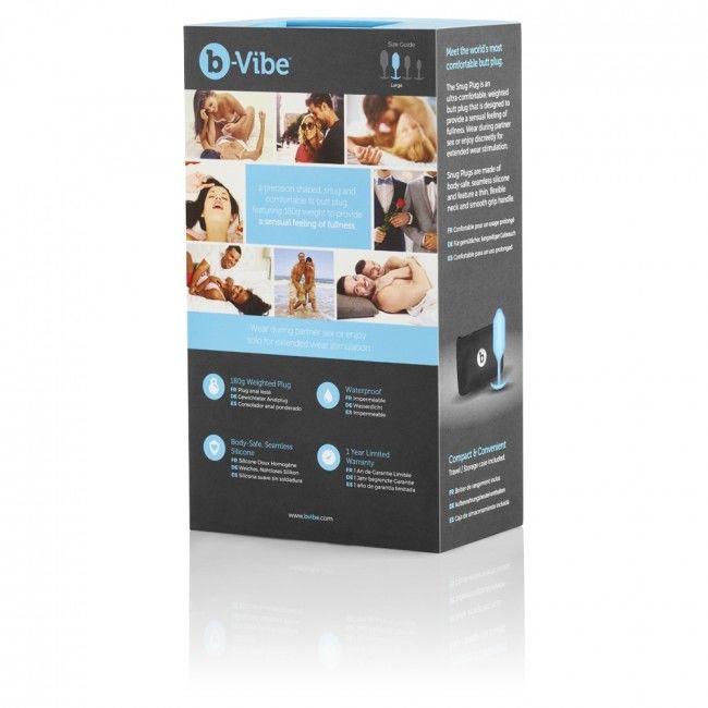 B-VIBE - PLUG ANAL SNUG 3 AZUL CIELO