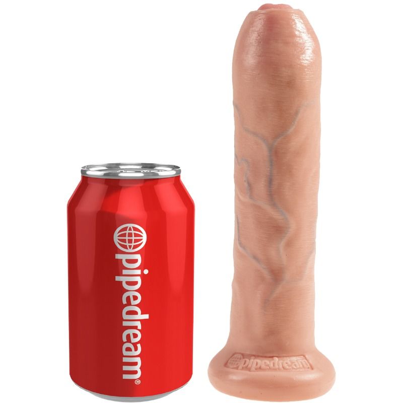 KING COCK - DILDO REALISTA DE CARNE SIN CORTAR 21 CM