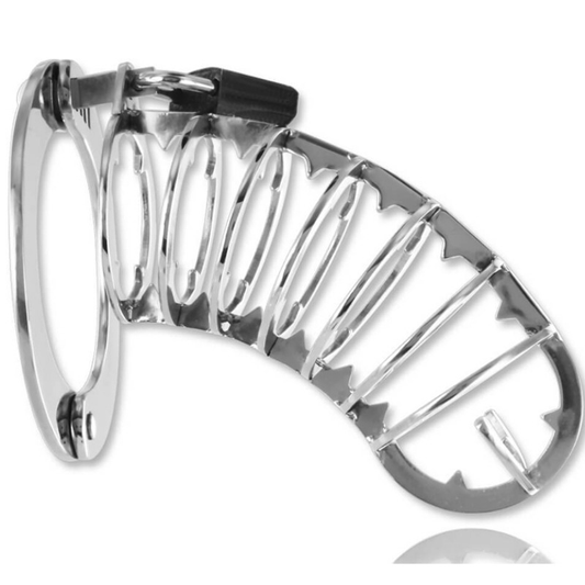 METAL HARD - CAGE  PÉNIS AVEC SERRURE DE SÉCURITÉ 14 CM