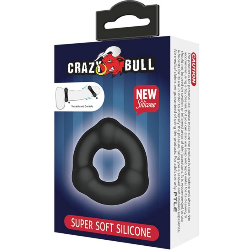 CRAZY BULL - ANILLO DE SILICONA SUPER SUAVE CON NÓDULOS