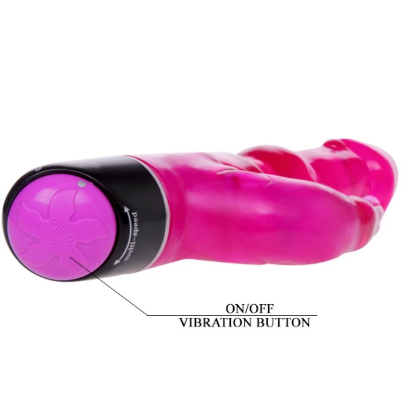 BAILE - FANTASÍA VIBRADOR PLACER ONDAS CON CONEJO 23 CM