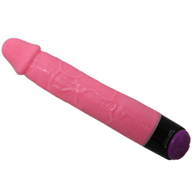 BAILE - REALISTIC SEX VIBRATOR COLORED PINK 23 CM