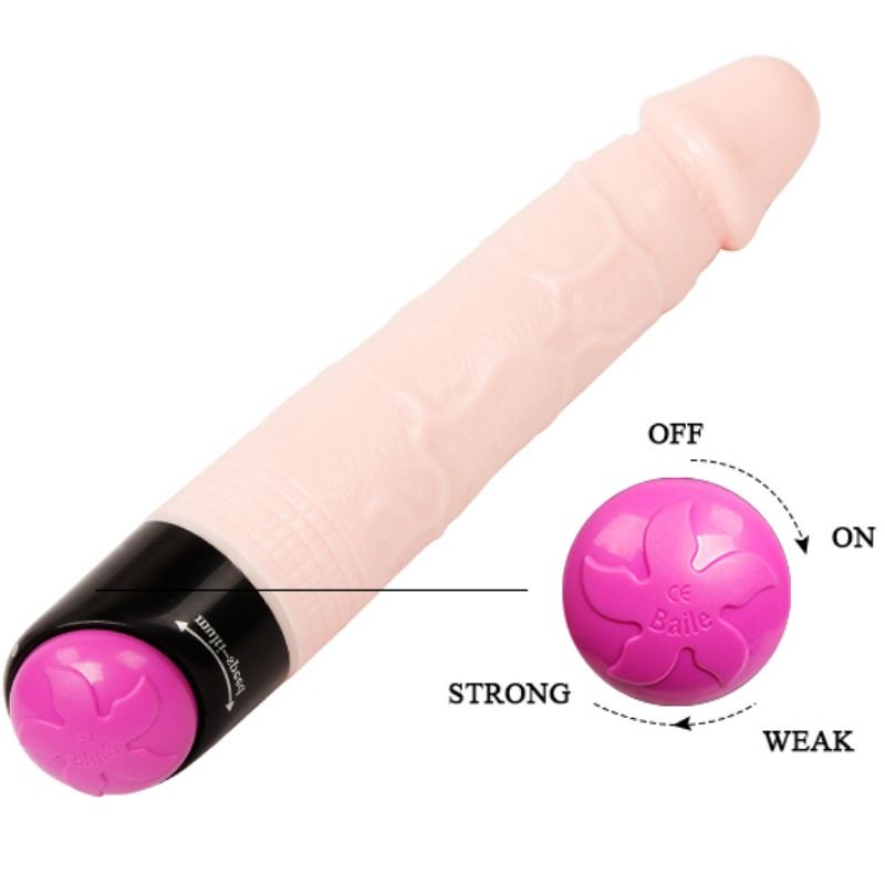 BAILE - VIBRATION ET ROTATION SEXUELLES COLORÉES 24 CM