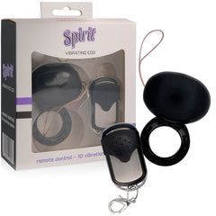 SPIRIT - ANILLO PARA EL PENE CON CONTROL REMOTO VIBRADOR NEGRO