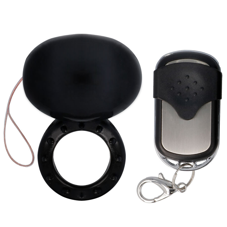 SPIRIT - ANILLO PARA EL PENE CON CONTROL REMOTO VIBRADOR NEGRO