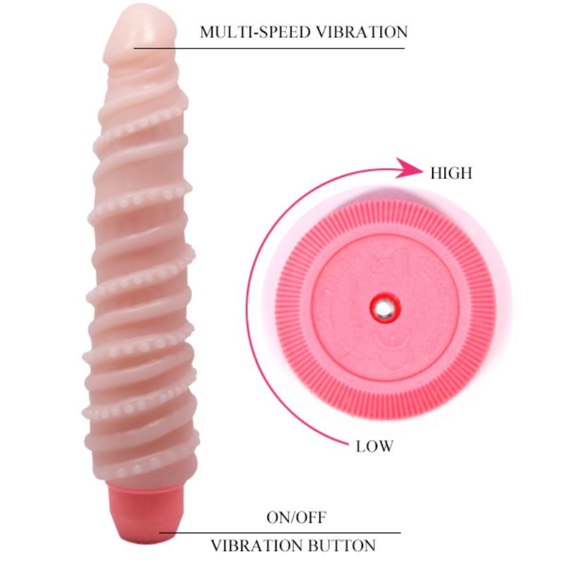 BAILE - VIBRATEUR SPIRALE SENSUELLE FLEXI VIBE 19.5 CM