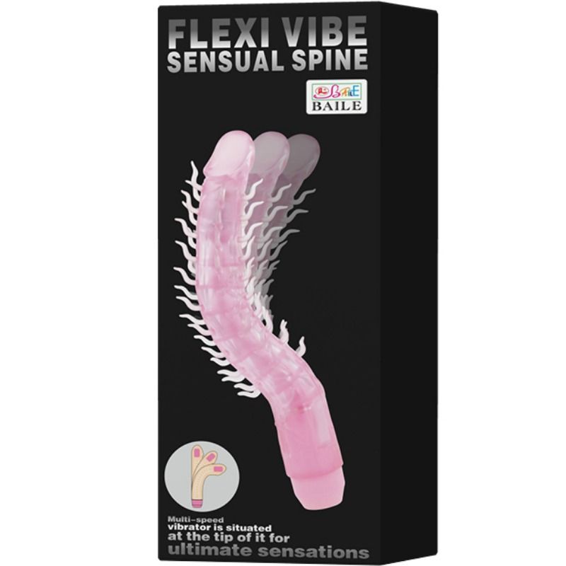 BAILE - FLEXI VIBE SENSUELLE SPINE 23.5 CM FOLDABLE VIBRATING DILDO