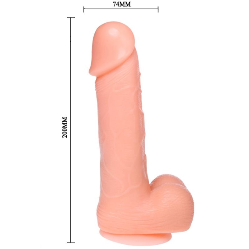 BAILE - DILDO REALISTA DE VIBRACIÓN Y ROTACIÓN 20 CM