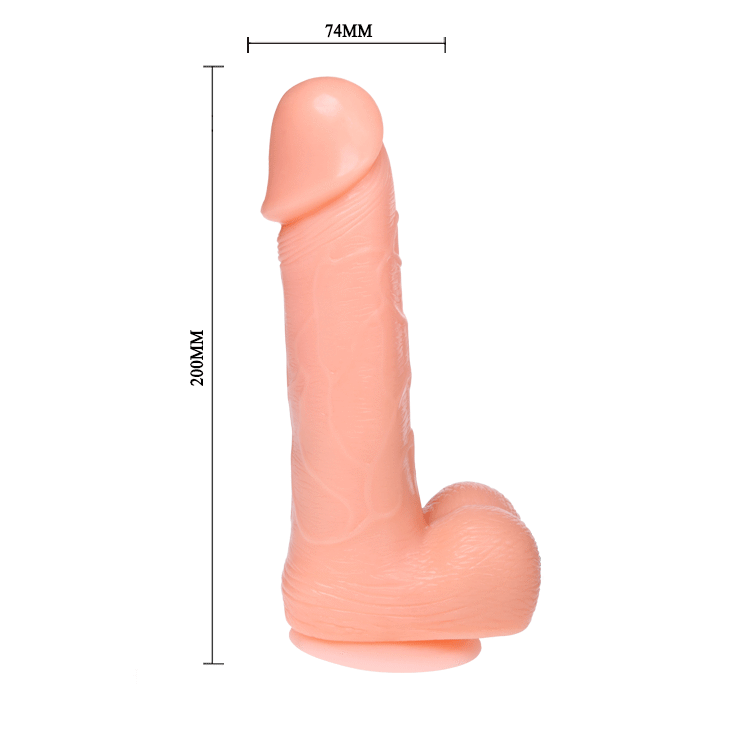 BAILE - DILDO REALISTA DE VIBRACIÓN Y ROTACIÓN 20 CM