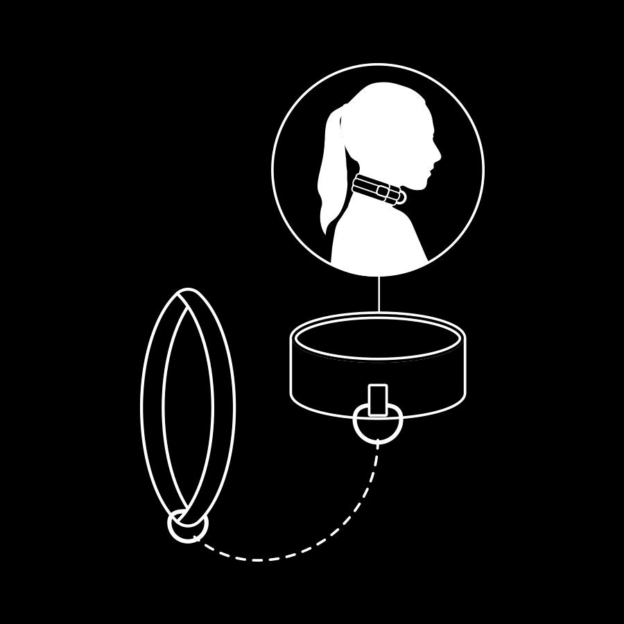 FETISH SUBMISSIVE - COLLAR DE CADENA FORRADA DE NOPRENE