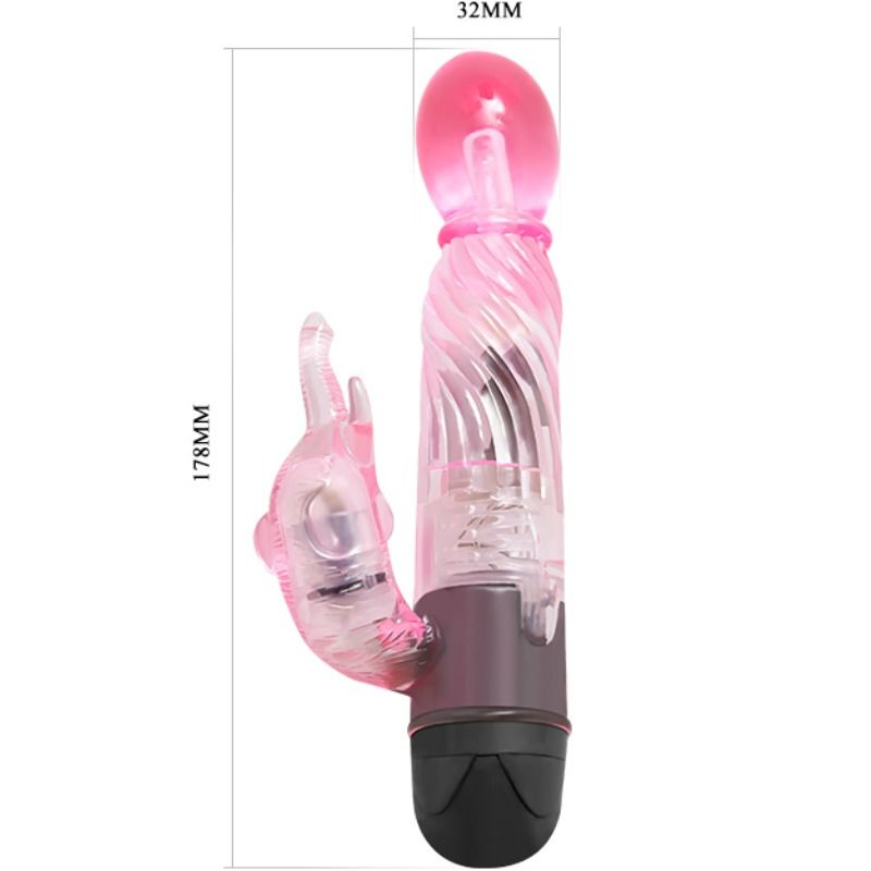 BAILE - TE OFRECEMOS UNA ESPECIAL AMANTE VIBRADOR CON CONEJO ROSA 10 MODOS