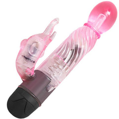 BAILE - TE OFRECEMOS UNA ESPECIAL AMANTE VIBRADOR CON CONEJO ROSA 10 MODOS