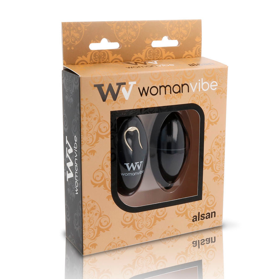 WOMANVIBE - ALSAN EGG REMOTE CONTROL BLACK SILICONE BLACK