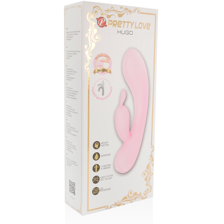 PRETTY LOVE - VIBRADOR INTELIGENTE CON OREJAS DE CONEJO HUGO