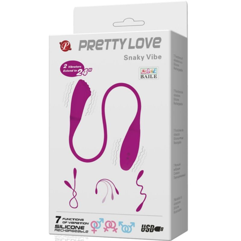 PRETTY LOVE - VIBRADOR SMART SNAKY VIBE 2 MOTORES