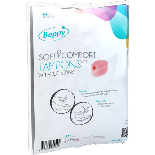 BEPPY - SOFT COMFORT WET TAMPONS 30 UNITS