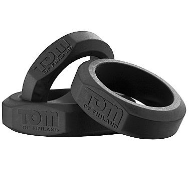 TOM OF FINLAND - SET OF 3 SILICONE COCK RINGS