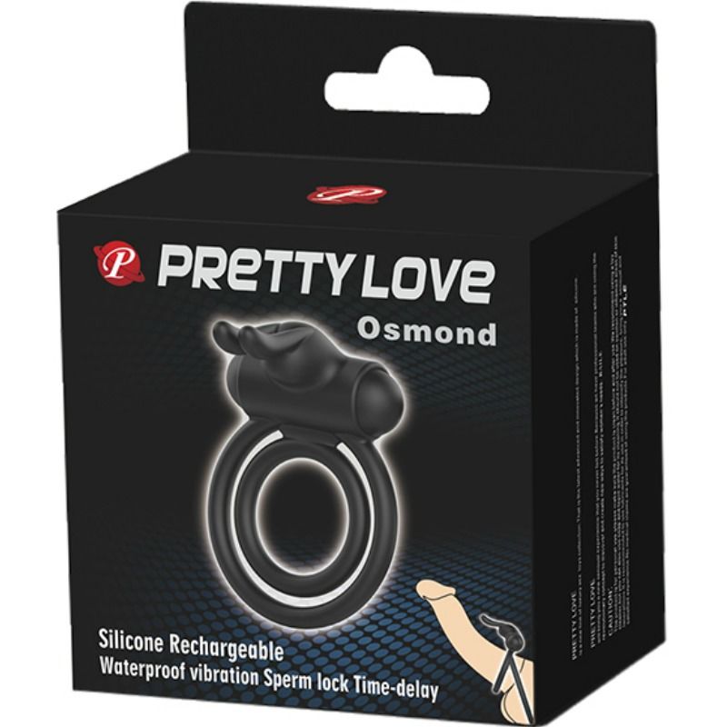 PRETTY LOVE - ANILLO VIBRADOR DE SILICONA OSMOND