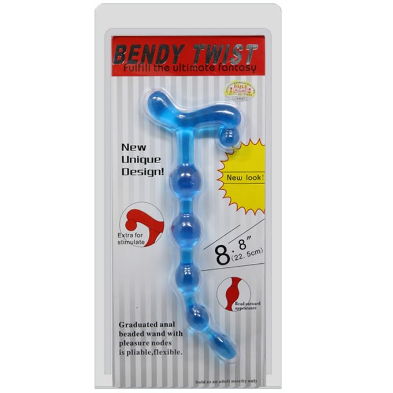 BAILE - BOLAS ANALES AZULES BENDY TWIST