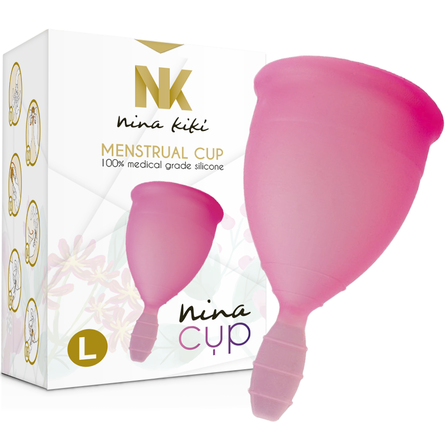 NINA KIKÍ - PINK MENSTRUAL CUP - SIZE L