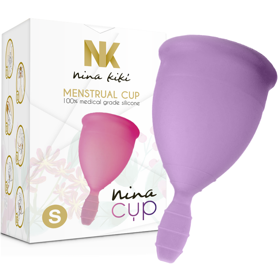 NINA KIKÍ - PURPLE MENSTRUAL CUP - SIZE S