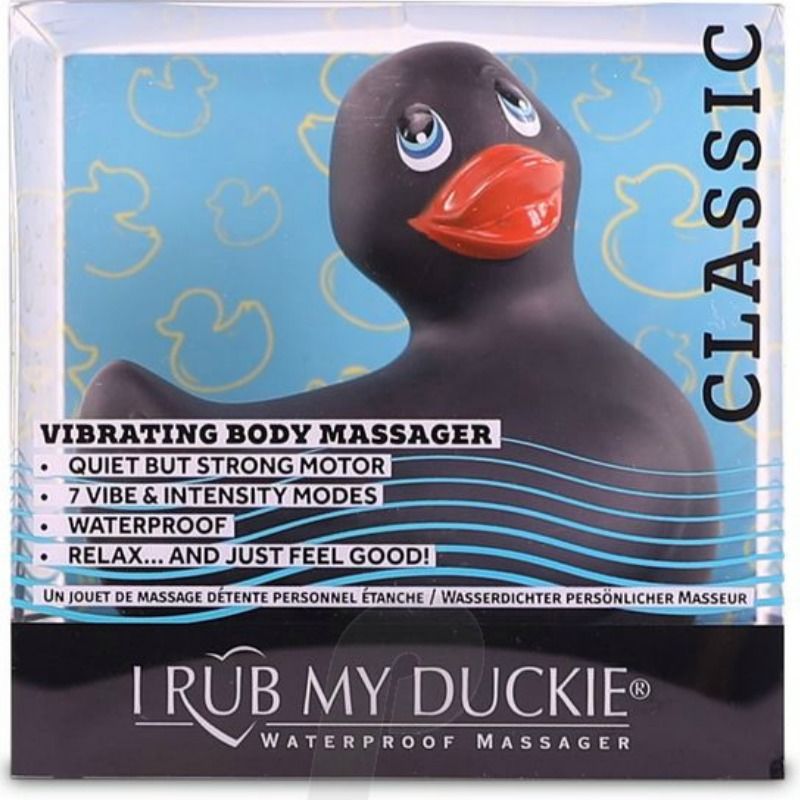 BIG TEASE TOYS - I STRIKE MY DUCKIE CLASSIC PATO VIBRADOR NEGRO
